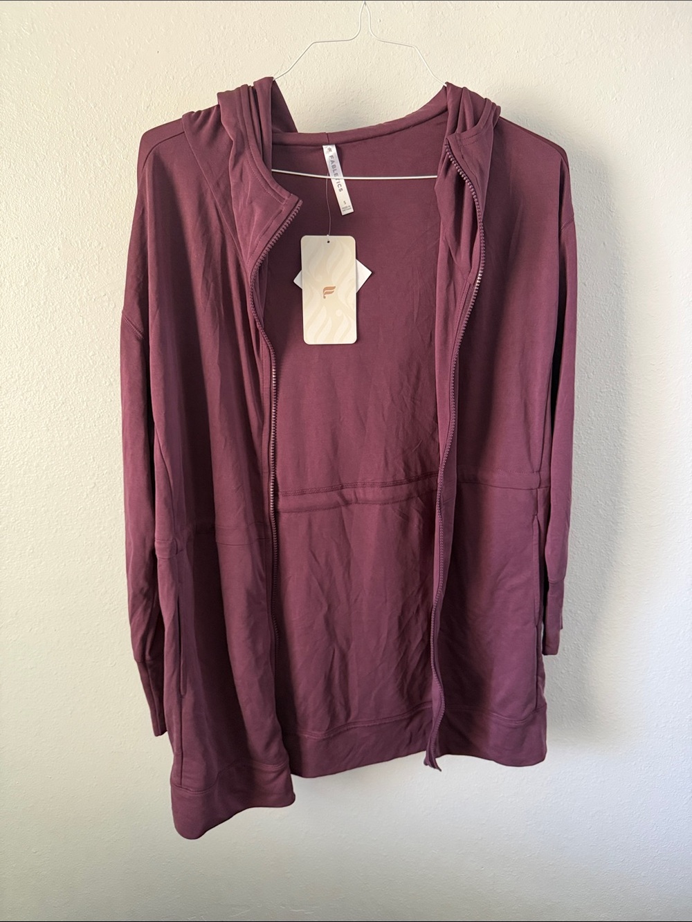 Fabletics Leah Washed Tricot Hoodie. NWT Size Sm.